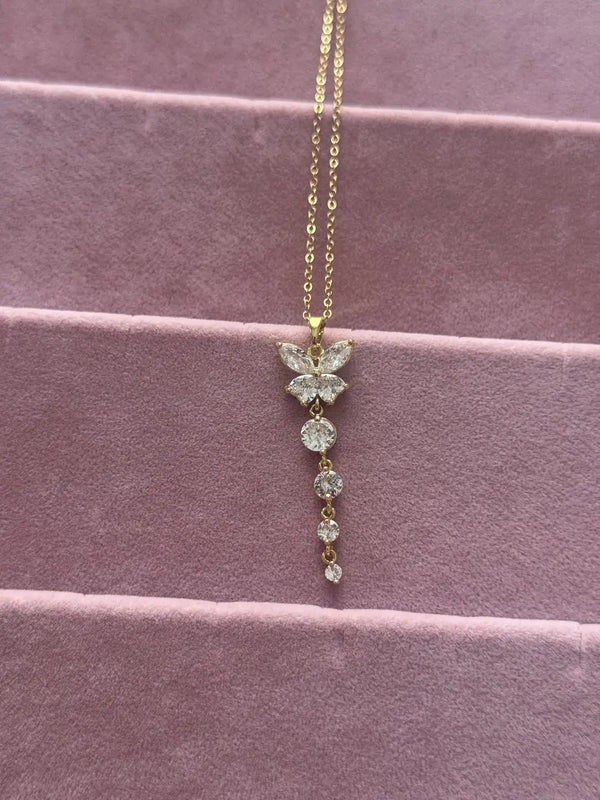 Kelebek Kolye Gold