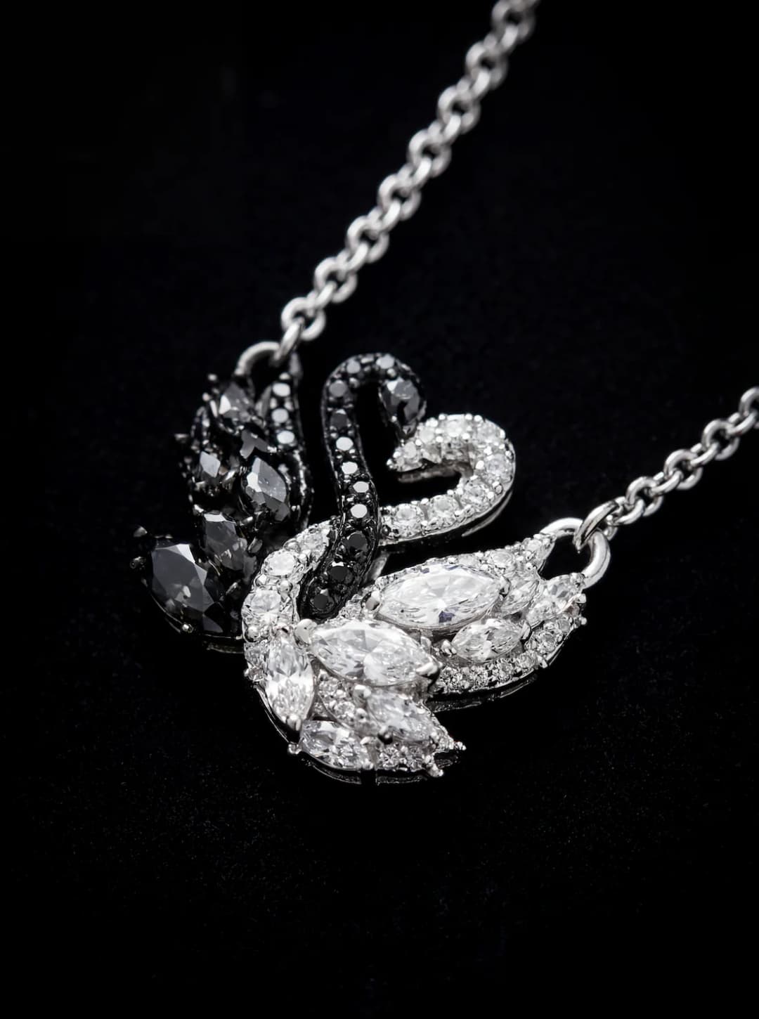 Swan Çift Kuğulu Kolye