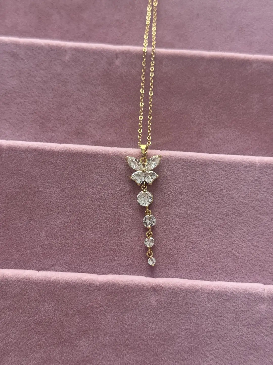 Kelebek Kolye Gold