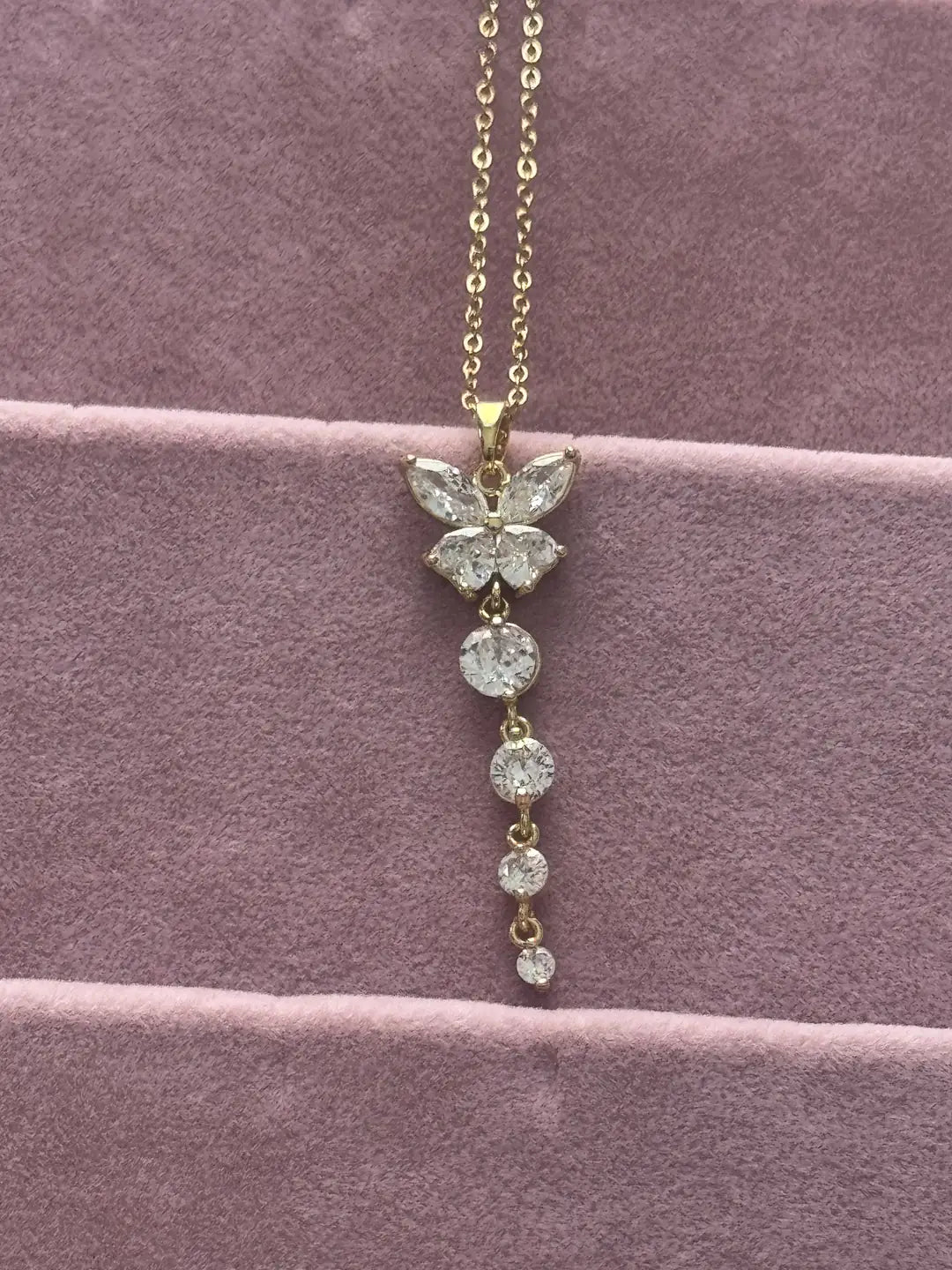 Kelebek Kolye Gold